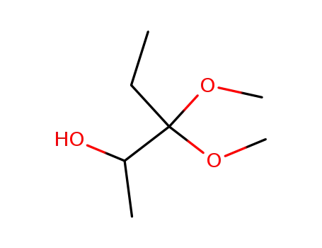 Molecular Structure of 90054-91-4 (2-Pentanol, 3,3-dimethoxy-)