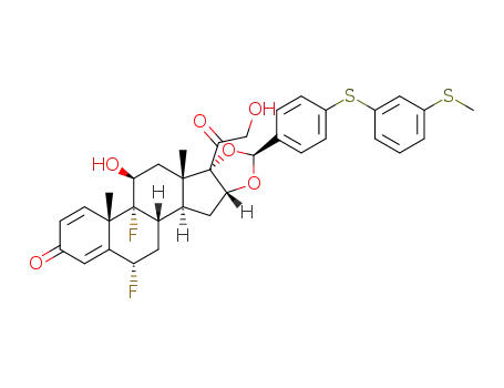 C<sub>35</sub>H<sub>36</sub>F<sub>2</sub>O<sub>6</sub>S<sub>2</sub>