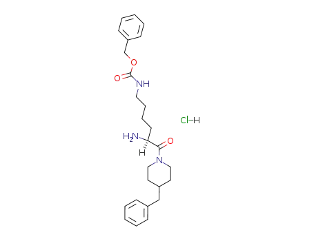 [(S)-5-Amino-6-(4-benzyl-piperidin-1-yl)-6-oxo-hexyl]-carbamic acid benzyl ester; hydrochloride
