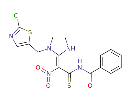 (Z)-N-[2-[1-[(2-chlorothiazol-5-yl)methyl]-2-imidazolidinylidene]-2-nitrothioacetyl]benzamide