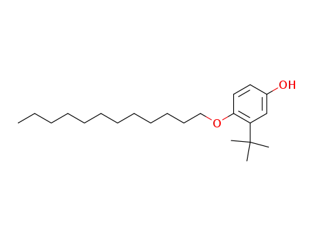 Molecular Structure of 140466-95-1 (Phenol, 3-(1,1-dimethylethyl)-4-(dodecyloxy)-)