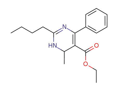 Molecular Structure of 142385-43-1 (2-Butyl-6-methyl-4-phenyl-1,6-dihydro-pyrimidine-5-carboxylic acid ethyl ester)
