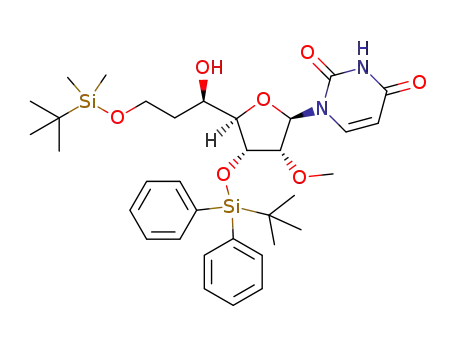 (5'R)-3'-O-(tert-butyldiphenylsilyl)-5'-C-(tert-butyldimethylsilyloxyethyl)-2'-O-methyluridine