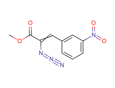 Molecular Structure of 98092-65-0 (2-Propenoic acid, 2-azido-3-(3-nitrophenyl)-, methyl ester)