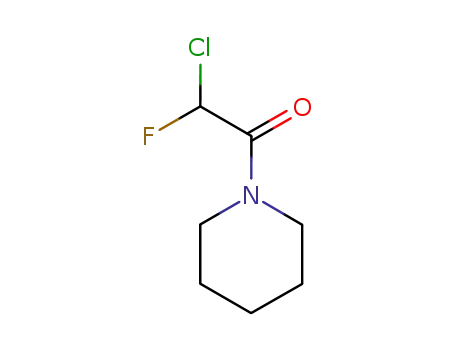 Molecular Structure of 321-77-7 (Piperidine, 1-(chlorofluoroacetyl)- (7CI,8CI,9CI))
