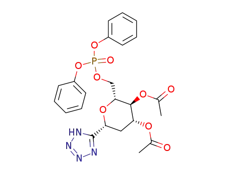 5-(3,4-Di-O-acetyl-2-deoxy-6-O-diphenoxyphosphinoyl-β-D-arabino-hexopyranosyl)tetrazole