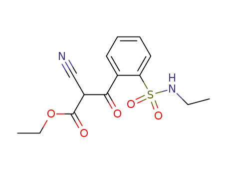 2-Cyano-3-(2-ethylsulfamoyl-phenyl)-3-oxo-propionic acid ethyl ester