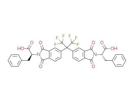 C<sub>37</sub>H<sub>24</sub>F<sub>6</sub>N<sub>2</sub>O<sub>8</sub>