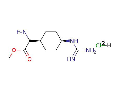 (D,L)-cis 4-guanidinocyclohexylglycine methyl ester dihydrochloride