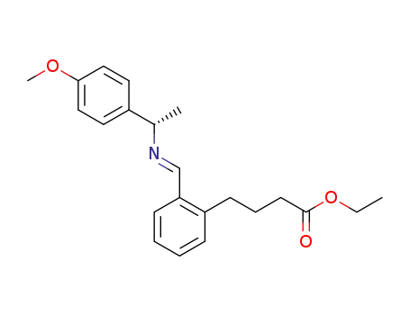 (S,E)-ethyl 4-(2-((1-(4-methoxyphenyl)ethylimino)methyl)phenyl)butanoate