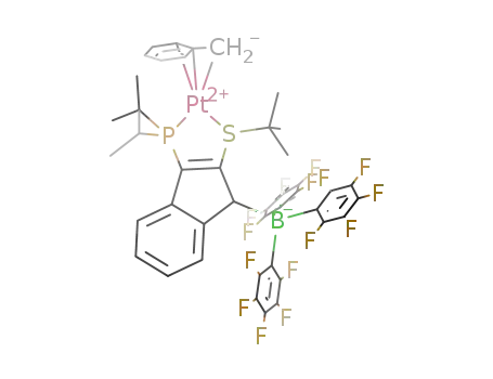 (κ2-P,S-3-PiPr2-2-StBu-indenide)Pt(η3-benzyl)B(C6F5)3