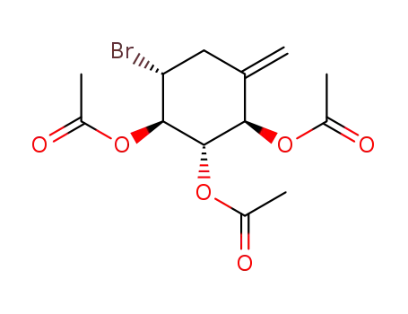 (1R)-(1,3/2,4)-2,3,4-triacetoxy-1-bromo-5-methylenecyclohexane