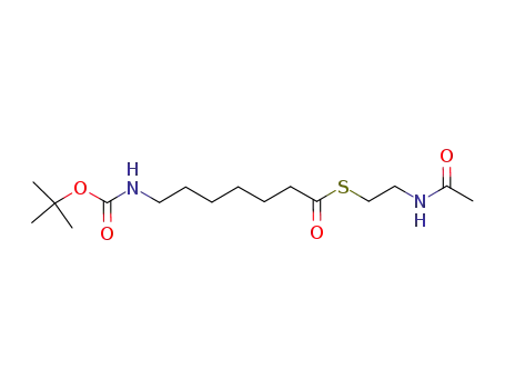 S-2-acetamidoethyl 7-(tert-butoxycarbonylamino)heptanethioate