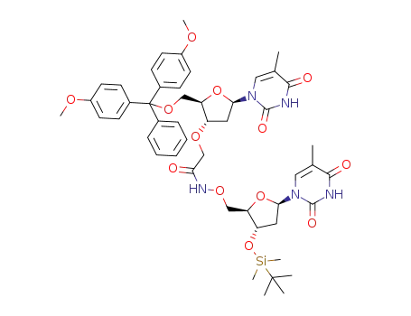 3'-O-(N-carbonylmethyl)-5'-O-(4,4'-dimethoxytrityl)thymidylyl-(3'->5')-5'-O-amino-3'-O-(tert-butyldimethylsilyl)thymidine