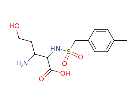 3-Amino-5-hydroxy-2-p-tolylmethanesulfonylamino-pentanoic acid