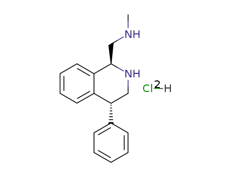 trans-1,2,3,4-tetrahydro-1-<(methylamino)methyl>-4-phenylisoquinoline dihydrochloride
