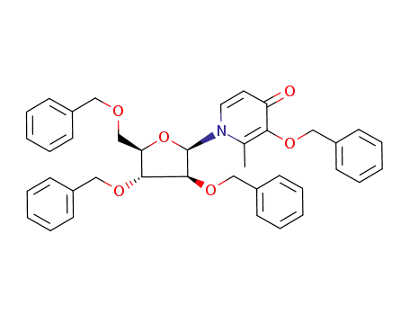 1-(2,3,5-tri-O-benzyl-β-D-arabinofuranosyl)-3-(benzyloxy)-2-methyl-4-pyridone