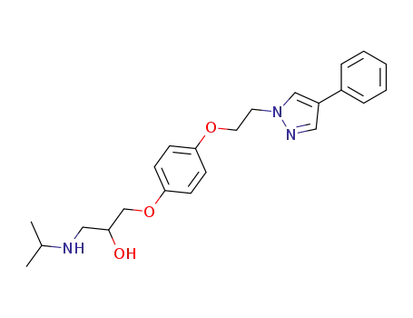 1-isopropylamino-3-[4-[2-(4-phenyl-1-pyrazolyl)ethoxy]phenoxy]-2-propanol