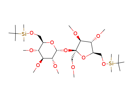 6,6'-di-O-tert-butyldimethylsilyl-1',2,3,3',4,4'-hexa-O-methylsucroses