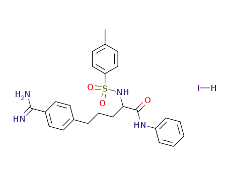 5-(4-Carbamimidoyl-phenyl)-2-(toluene-4-sulfonylamino)-pentanoic acid phenylamide; hydriodide