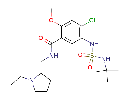 N-(1-ethyl-2-pyrrolidinylmethyl)-2-methoxy-4-chloro-5-t-butylaminosulfonamidobenzamide