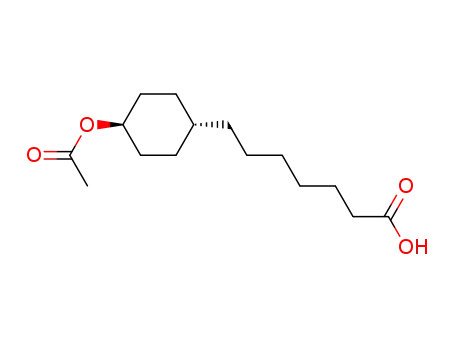 trans-7-(4-acetoxycyclohexyl)heptanoic acid