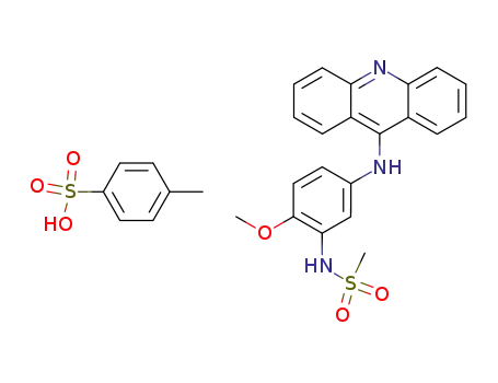 N-[5-(Acridin-9-ylamino)-2-methoxy-phenyl]-methanesulfonamide; compound with toluene-4-sulfonic acid