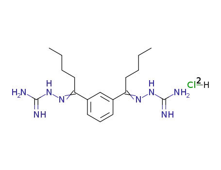Hydrazinecarboximidamide, 2,2'-(1,3-phenylenedipentylidyne)bis-,
dihydrochloride