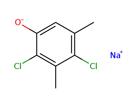 Molecular Structure of 34425-84-8 (sodium 2,4-dichloro-3,5-xylenolate)