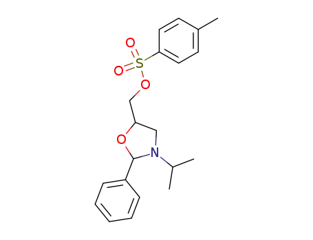 Molecular Structure of 86587-72-6 (5-Oxazolidinemethanol, 3-(1-methylethyl)-2-phenyl-,
4-methylbenzenesulfonate (ester))