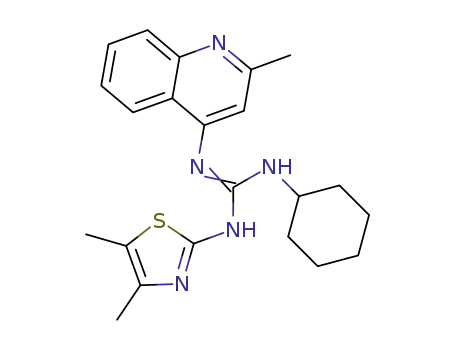 N-Cyclohexyl-N'-(4,5-dimethyl-2-thiazolyl)-N''-(2-methyl-4-quinolinyl)guanidine