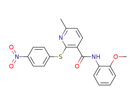 N-(2-methoxyphenyl)-6-methyl-2-((4-nitrophenyl)thio)nicotinamide