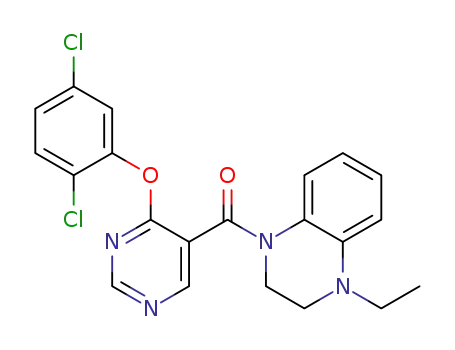 C<sub>21</sub>H<sub>18</sub>Cl<sub>2</sub>N<sub>4</sub>O<sub>2</sub>