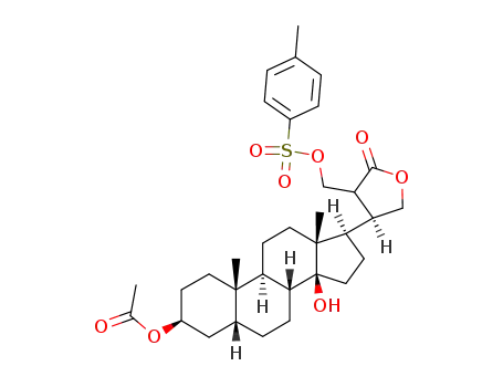 3β-Acetoxy-14-hydroxy-22ξ-tosyloxymethyl-β5,14β-cardanolid