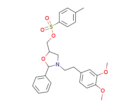 5-Oxazolidinemethanol, 3-[2-(3,4-dimethoxyphenyl)ethyl]-2-phenyl-,
4-methylbenzenesulfonate (ester)