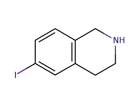 Molecular Structure of 72299-61-7 (6-Iodo-1,2,3,4-tetrahydroisoquinoline HCl)