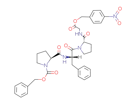 Molecular Structure of 100008-19-3 (Z-Pro-Phe-Pro-Gly-OBzl(NO<sub>2</sub>))