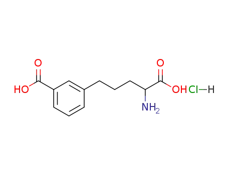 Molecular Structure of 83101-21-7 (3-(4-Amino-4-carboxy-butyl)-benzoic acid; hydrochloride)