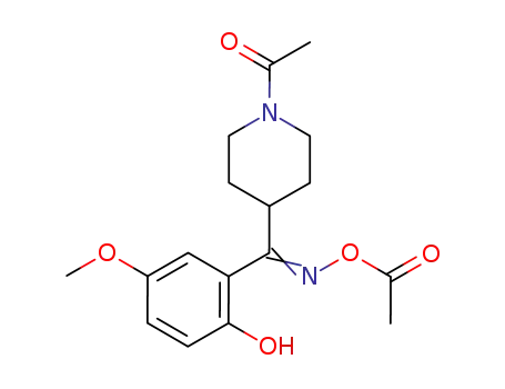4-Piperidinemethanimine,
1-acetyl-N-(acetyloxy)-a-(2-hydroxy-5-methoxyphenyl)-