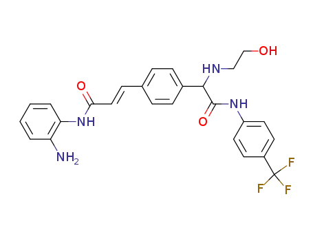 (E)-N-(2-aminophenyl)-3-{4-[(2-hydroxyethylamino)(4-trifluoromethylphenylcarbamoyl)methyl]phenyl}acrylamide