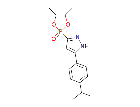 Molecular Structure of 1392492-90-8 (diethyl 5-(4-isopropylphenyl)-1H-pyrazol-3-ylphosphonate)