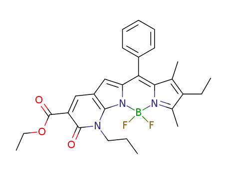 C<sub>28</sub>H<sub>30</sub>BF<sub>2</sub>N<sub>3</sub>O<sub>3</sub>
