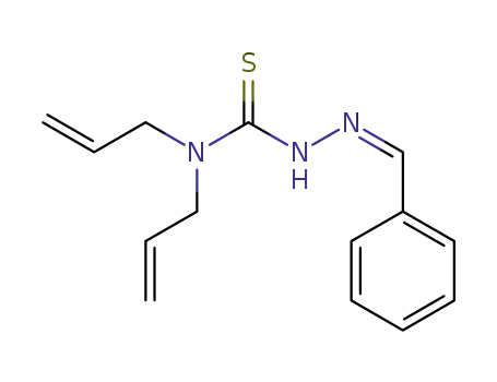 Molecular Structure of 1310677-42-9 (2-[(Z)-phenylmethylidene]-N,N-diprop-2-enylhydrazine-1-carbothioamide)