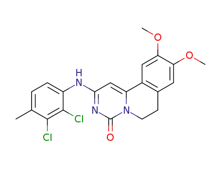 4H-Pyrimido[6,1-a]isoquinolin-4-one,
2-[(2,3-dichloro-4-methylphenyl)amino]-6,7-dihydro-9,10-dimethoxy-