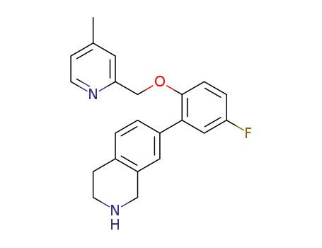 7-(5-fluoro-2-{ [(4-methyl-2-pyridinyl)methyl]oxy}phenyl)-1,2,3,4-tetrahydroisoquinoline