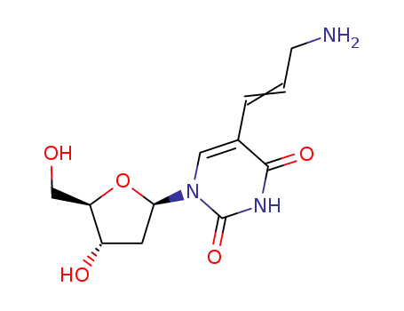 Molecular Structure of 143908-73-0 (Uridine, 5-(3-amino-1-propenyl)-2'-deoxy-)