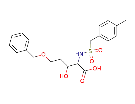 5-Benzyloxy-3-hydroxy-2-p-tolylmethanesulfonylamino-pentanoic acid