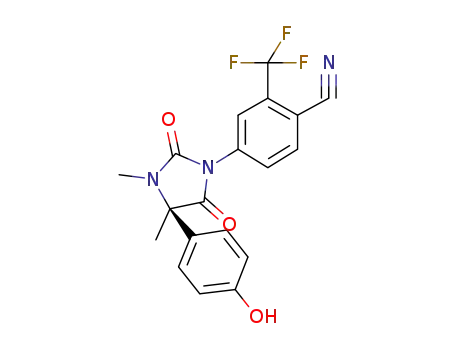 (R)-4-[3,4-dimethyl-2,5-dioxo-4-(4-hydroxyphenyl)imidazolidin-1-yl]-2-(trifluoromethyl)benzonitrile