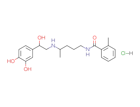 N-{4-[2-(3,4-Dihydroxy-phenyl)-2-hydroxy-ethylamino]-pentyl}-2-methyl-benzamide; hydrochloride