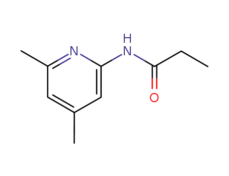 Molecular Structure of 94843-69-3 (Propanamide,  N-(4,6-dimethyl-2-pyridinyl)-)
